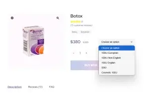Browse Botox products