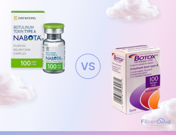 Nabota and Botox botulinum toxin type A vials compared
